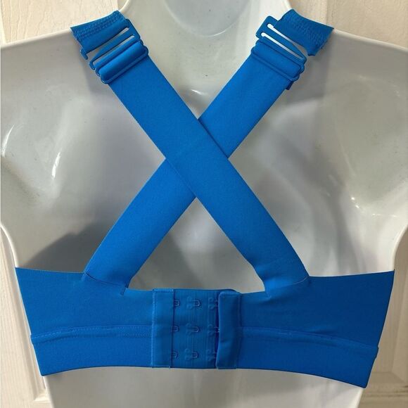 REEBOK‎ Sports Bra Motion Sense Moisture Wicking Technology Aqua & Red XS - Picture 6 of 6